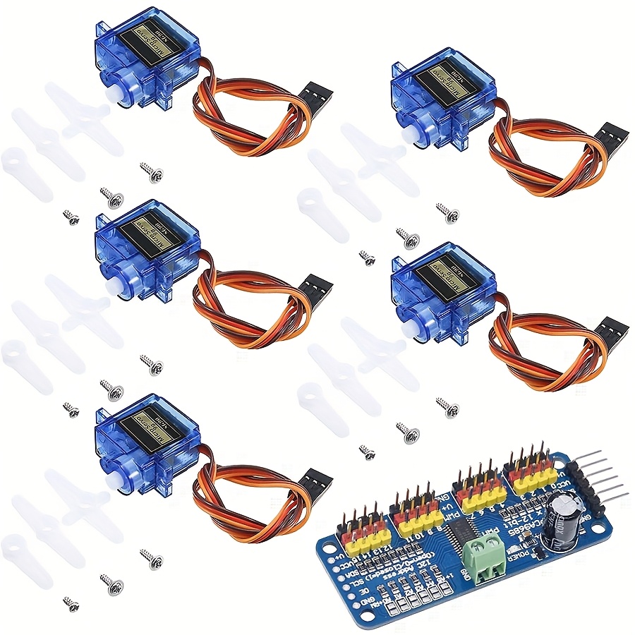 Robot Arm Motor - เซอร์โวมอเตอร์ SG90 9G จำนวน 5 ชิ้น