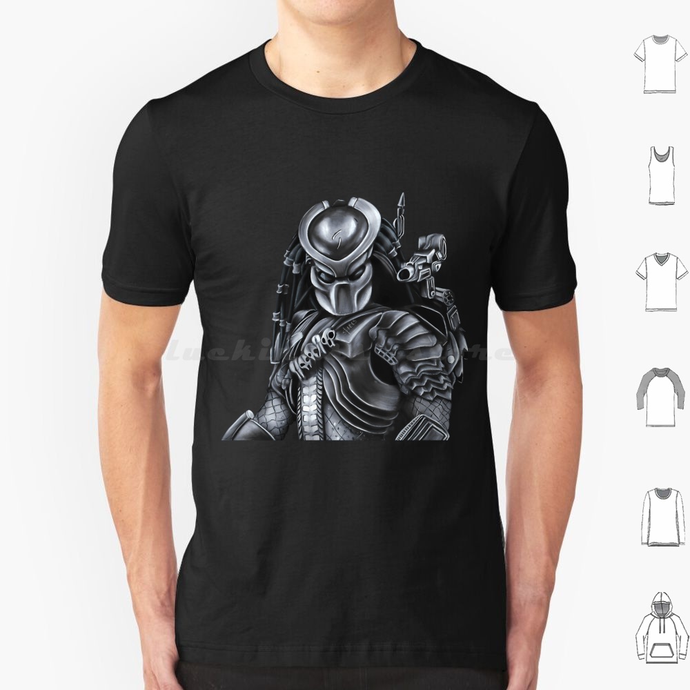 Science Hunter - เสื้อยืดลายเกราะ ไซส์ใหญ่ ผ้าฝ้าย 100% ภาพยนตร์นักล่า ล่าสัตว์