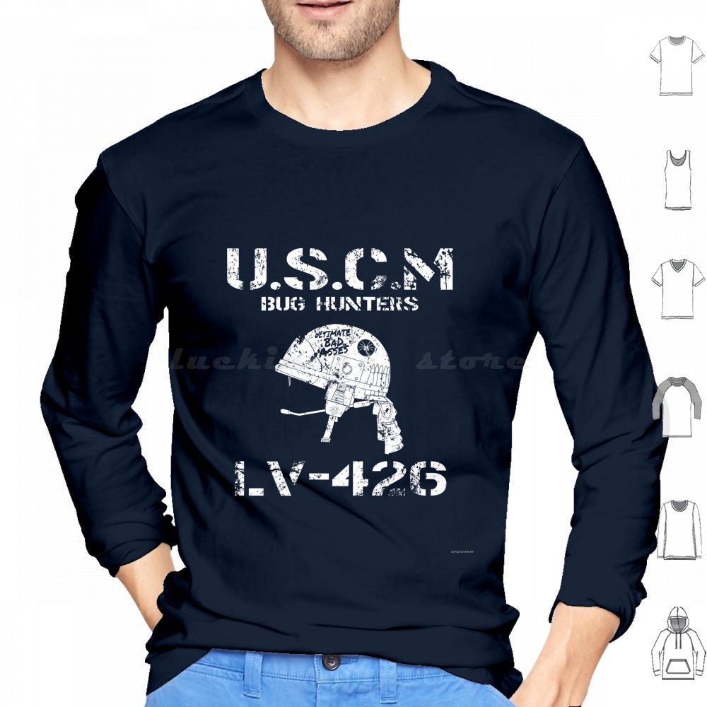 Science Hunter - เสื้อฮู้ด Bug Hunters Lv426 ผ้าฝ้าย แขนยาว
