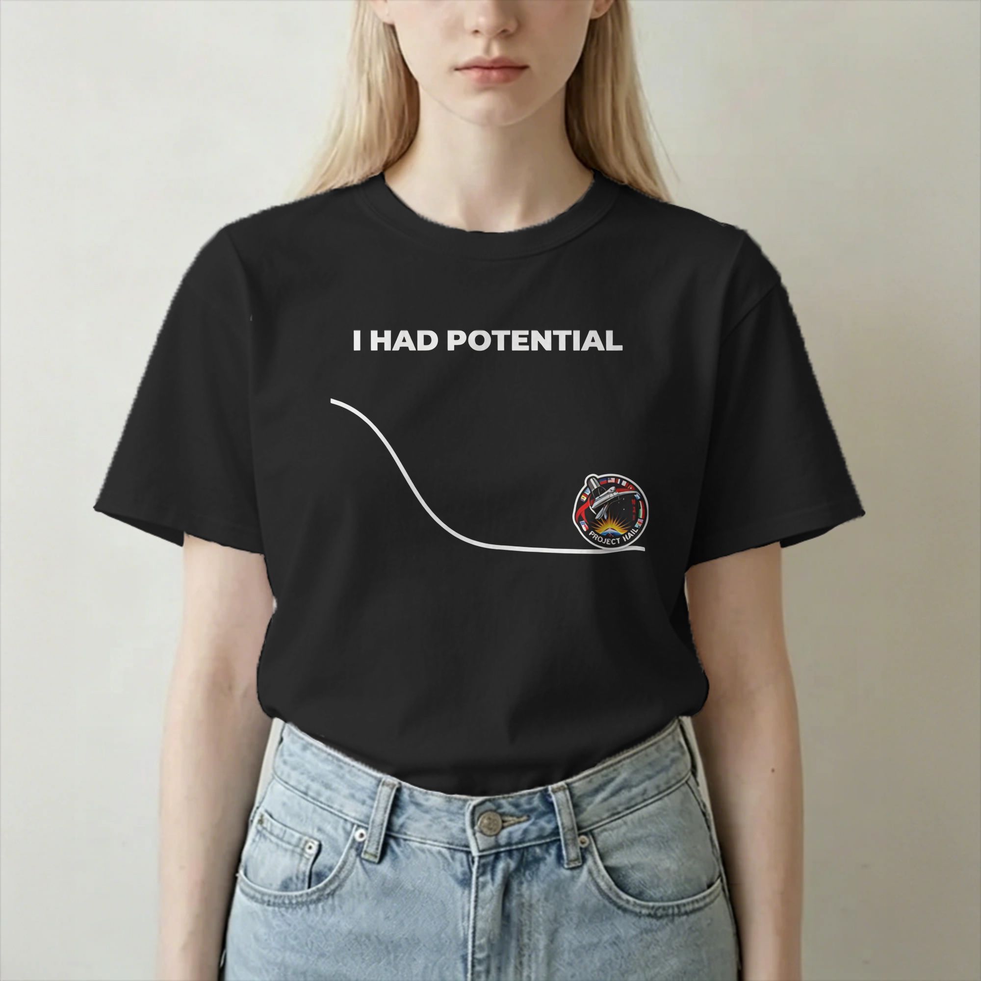 Science Project Physics - เสื้อยืดผู้ชายผู้หญิง Dr Grace's I Had Potential
