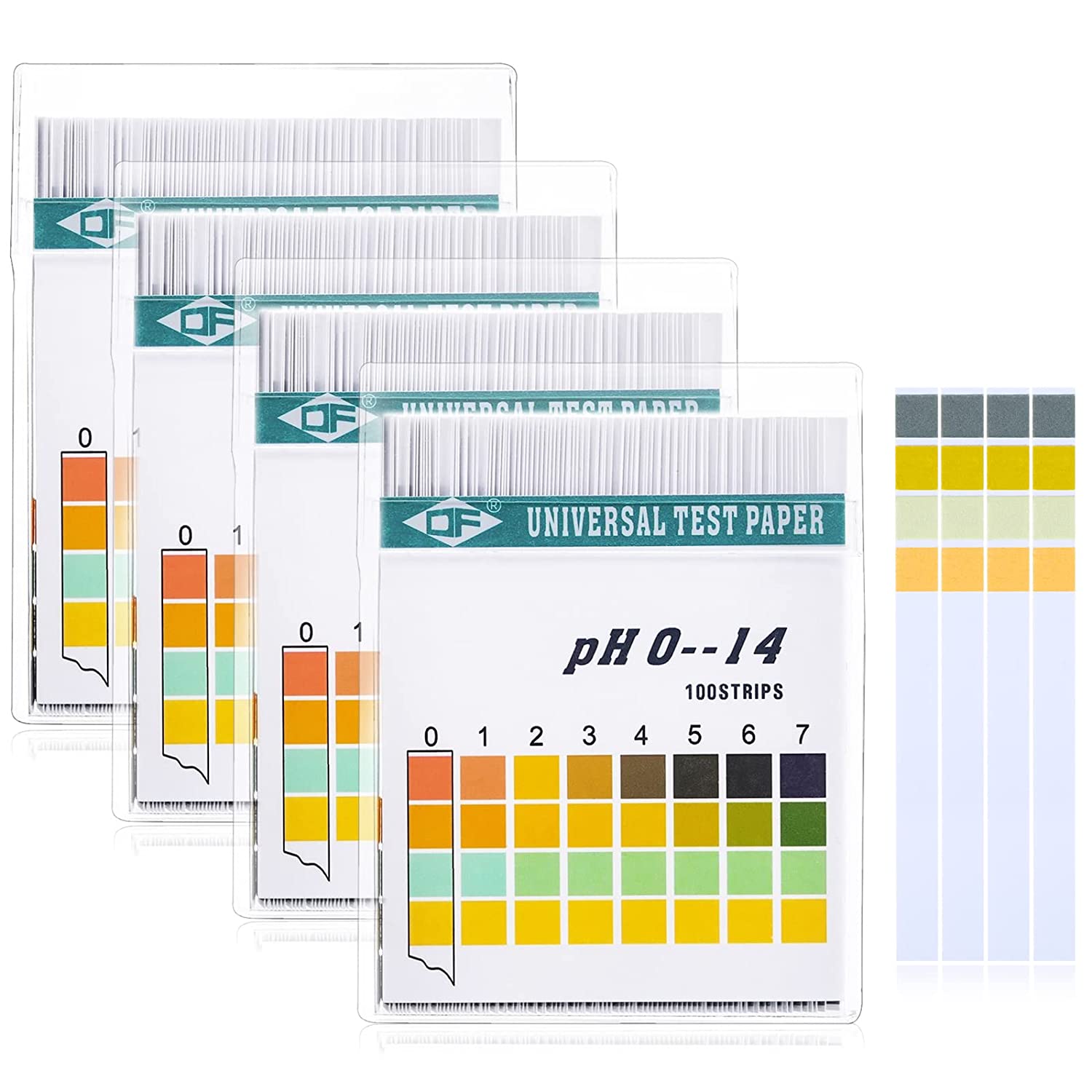 Ph Strip Test - 100 แถบ 0-14 PH อัลคาไลน์ตัวบ่งชี้กรดกระดาษน้ําลาย Litmus