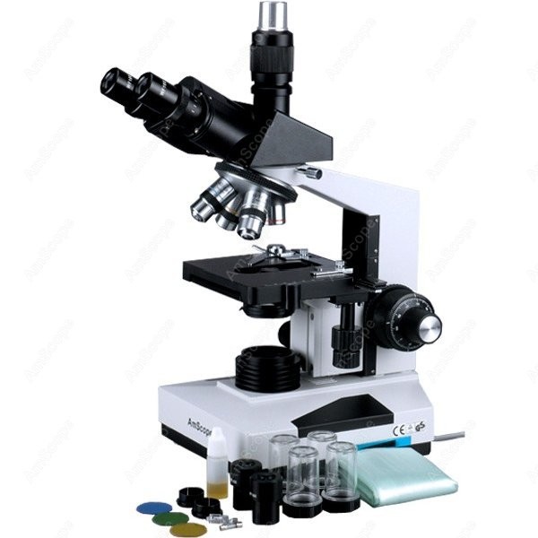 Microscope Compound 40X - กล้องจุลทรรศน์ชีวภาพแบบซูมสามตา AmScope รุ่น T490 ซีรีส์ ซิมูล-โฟคอล