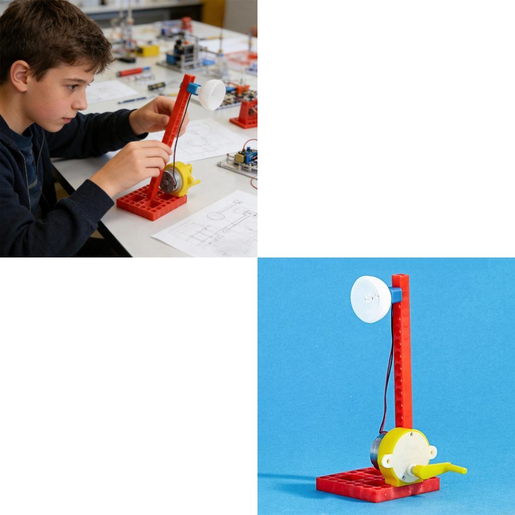 Science Project Physics - เครื่องกำเนิดไฟฟ้าเชิงกลแบบใช้มือเพื่อการศึกษาสำหรับการทดลองทำความเข้าใจการผลิตไฟฟ้าในชั้นเรียนฟิสิกส์ K92C