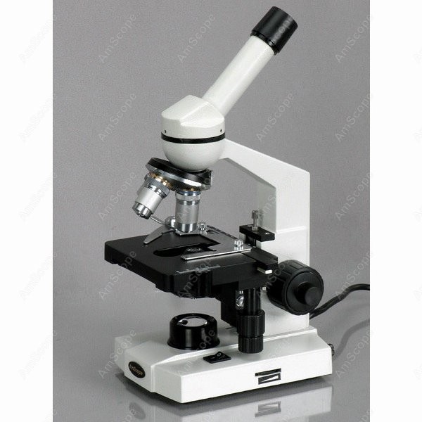 Microscope Compound 40X - กล้องจุลทรรศน์แบบตาเดียว AmScope รุ่น M220 ซีรีส์ พร้อมไฟ