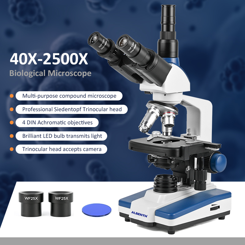 กล้องจุลทรรศน์ชีวภาพระดับมืออา - Microscope Compound 40X บทวิจารณ์และราคา