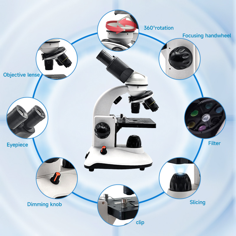 กล้องจุลทรรศน์กล้องส่องทางไกลแ - Microscope Compound 40X บทวิจารณ์และราคา