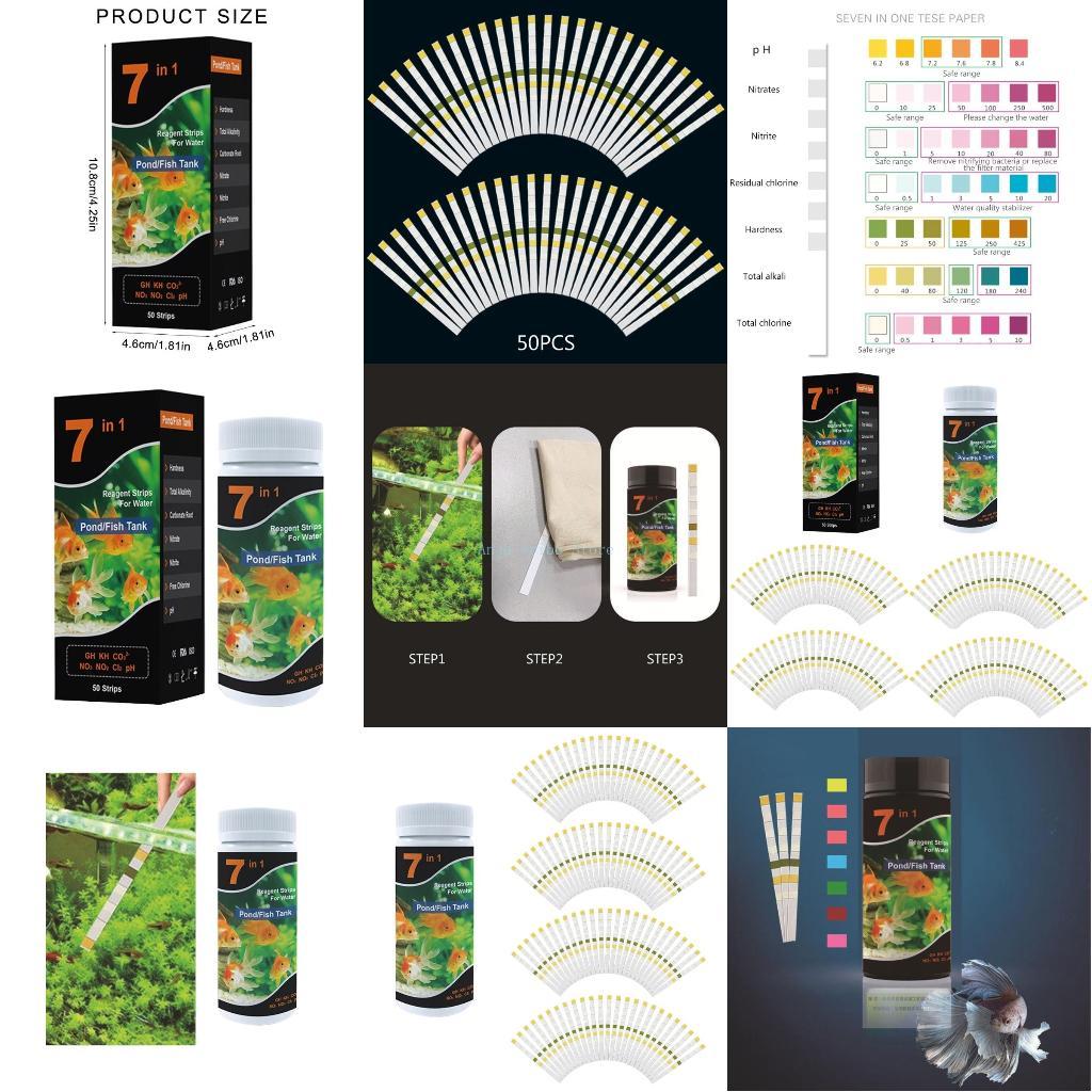 แผ่นทดสอบคุณภาพน้ำในตู้ปลา/สระ - Ph Strip Test บทวิจารณ์และราคา