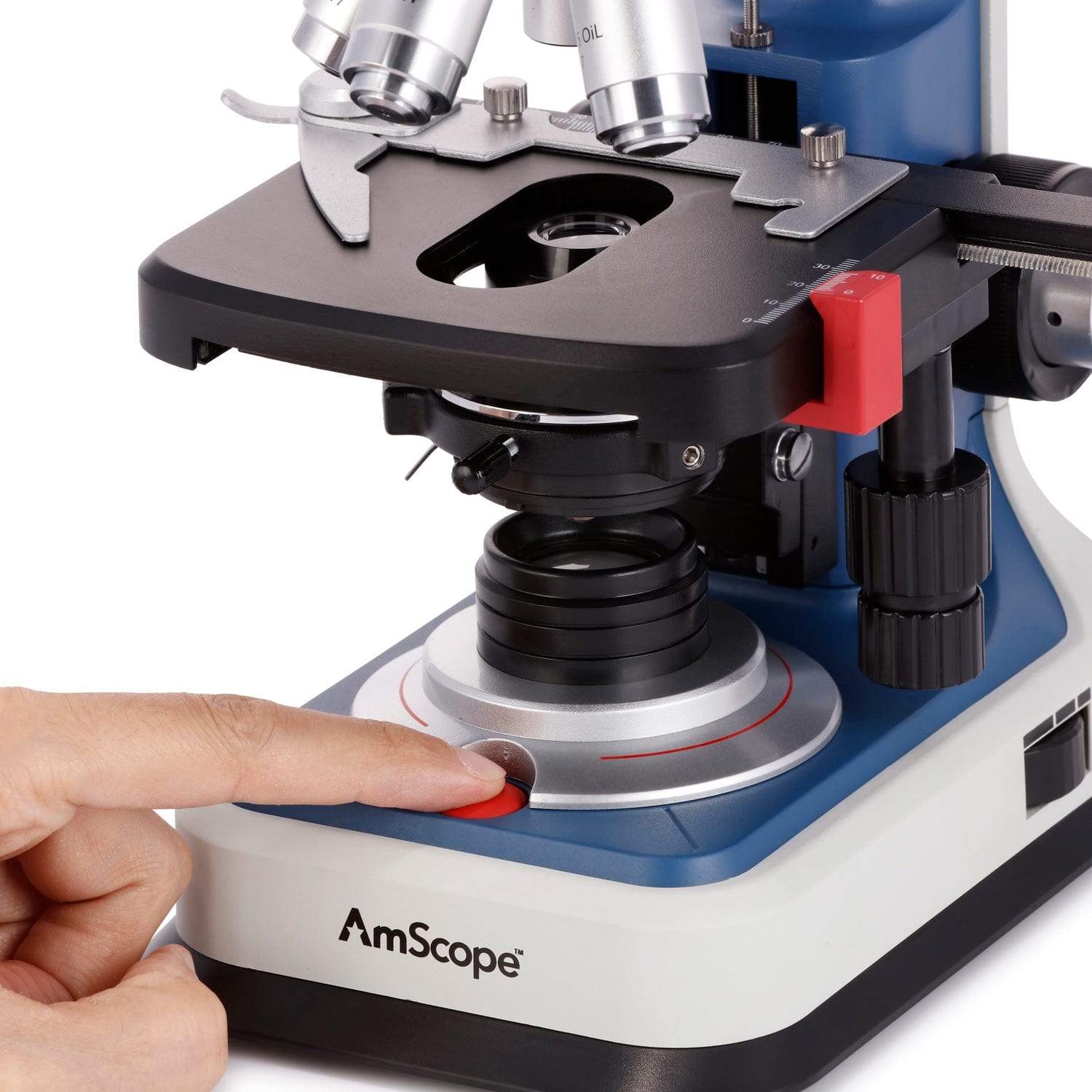 กล้องจุลทรรศน์แบบสองตาสำหรับนั - Microscope Compound 40X บทวิจารณ์และราคา