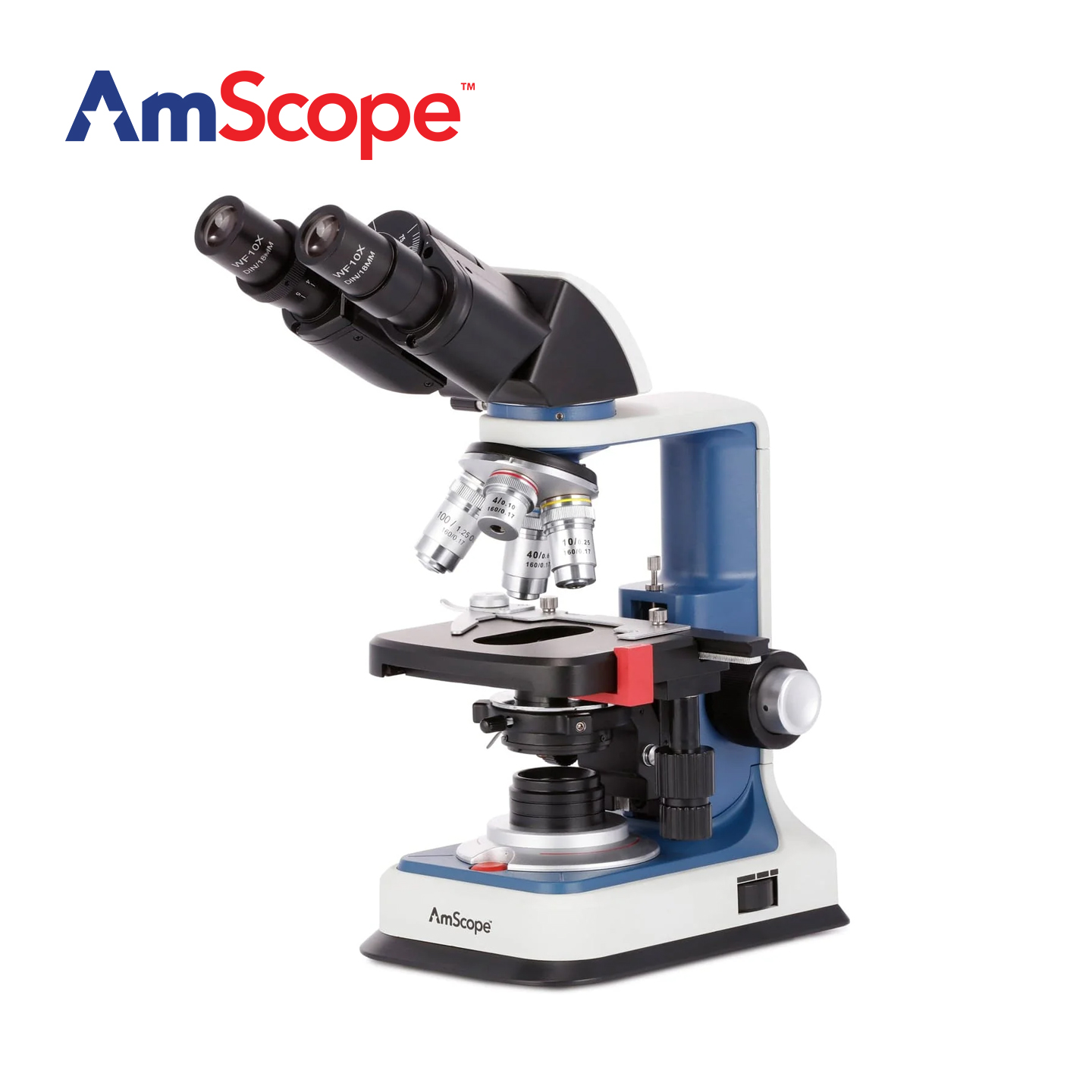 กล้องจุลทรรศน์แบบสองตาสำหรับนั - Microscope Compound 40X บทวิจารณ์และราคา