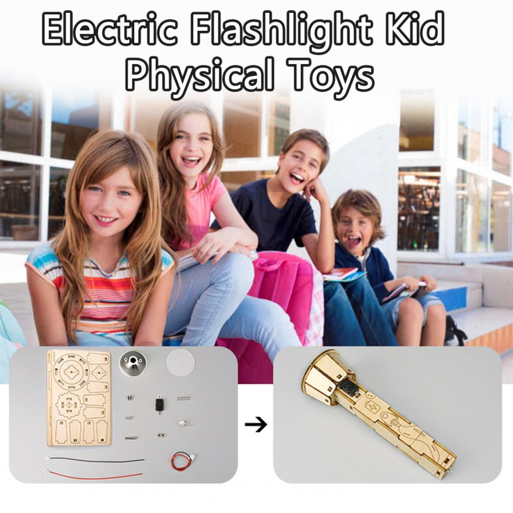 ชุดประกอบไฟฉายไม้ DIY แบบ STEM - Science Project Physics บทวิจารณ์และราคา