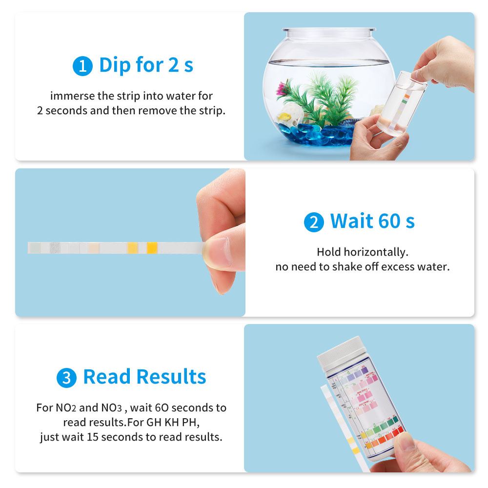 แถบวัดคุณภาพน้ำ6-in-1สำหรับตู้ - Ph Strip Test บทวิจารณ์และราคา