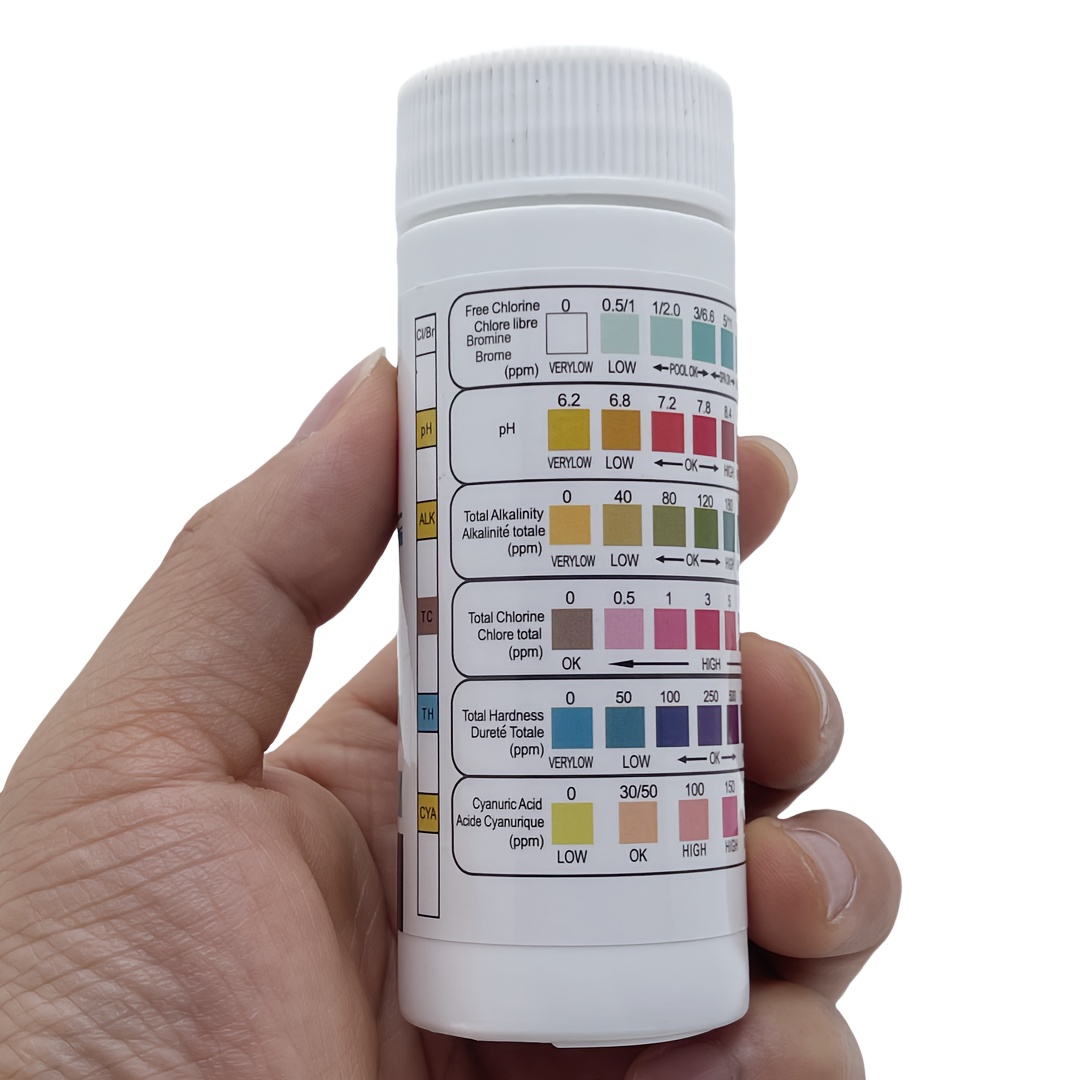 แถบทดสอบน้ําสระว่ายน้ําและสปา  - Ph Strip Test บทวิจารณ์และราคา