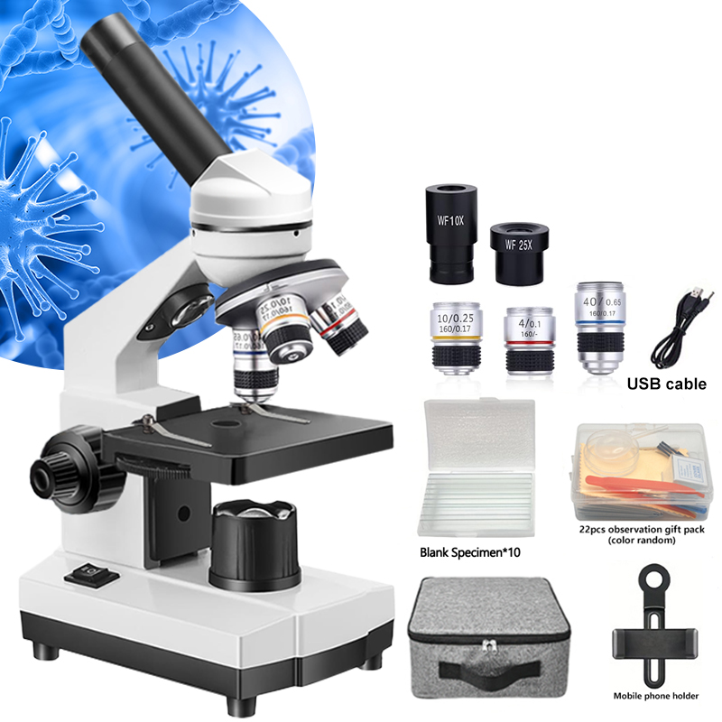 กล้องจุลทรรศน์แบบผสมแสงชีวภาพแ - Microscope Compound 40X บทวิจารณ์และราคา