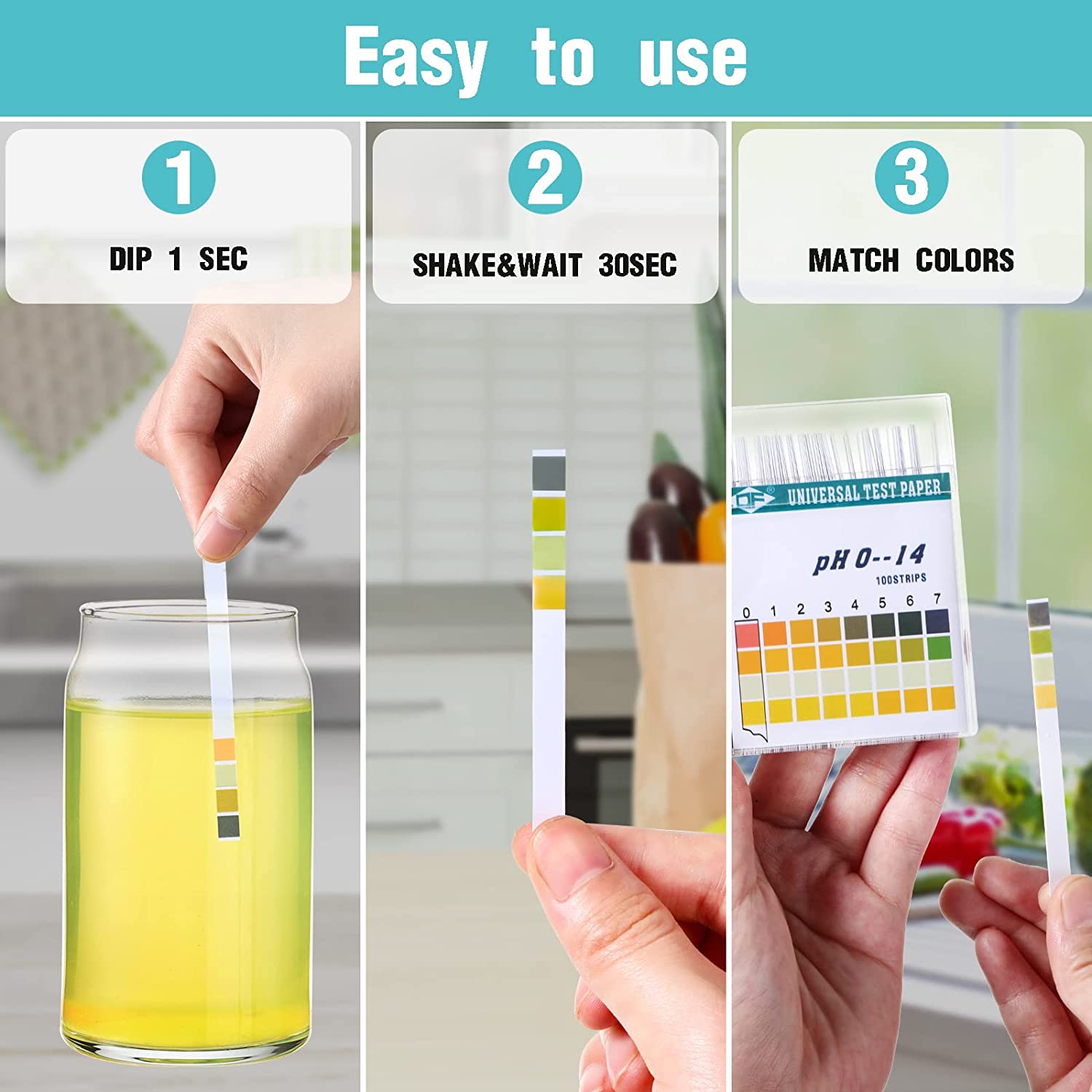 100 แถบ 0-14 PH อัลคาไลน์ตัวบ่ - Ph Strip Test บทวิจารณ์และราคา