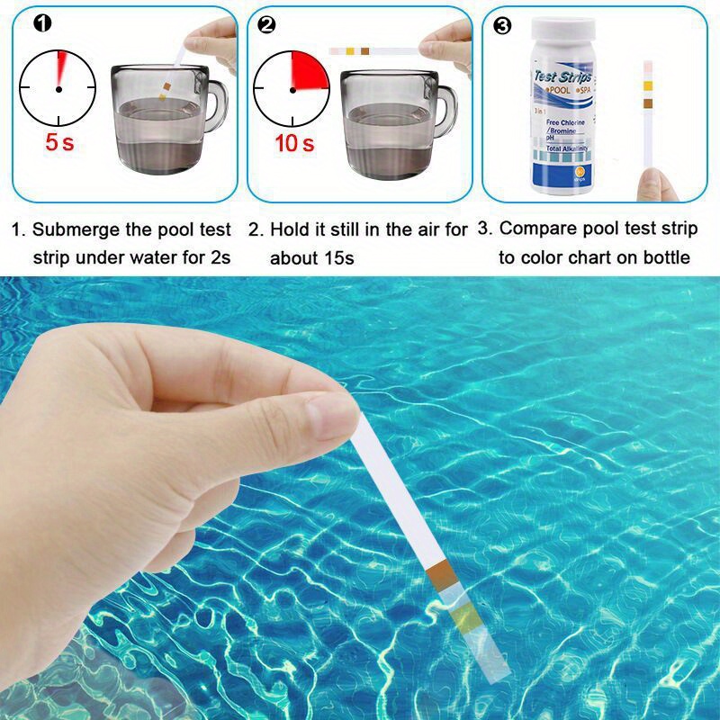 คลอรีน PH Test Strips สปาสระว่ - Ph Strip Test บทวิจารณ์และราคา