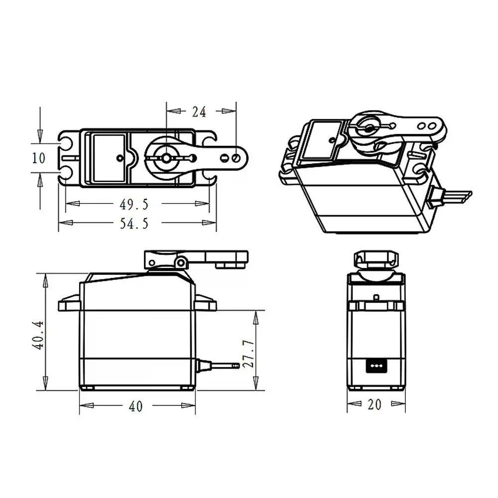 DS3225 Pro 25กก.Corelessดิจิตอ - Robot Arm Motor บทวิจารณ์และราคา