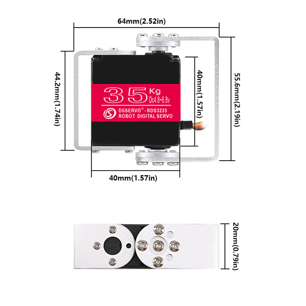เซอร์โวดิจิทัลหุ่นยนต์35กก. เก - Robot Arm Motor บทวิจารณ์และราคา